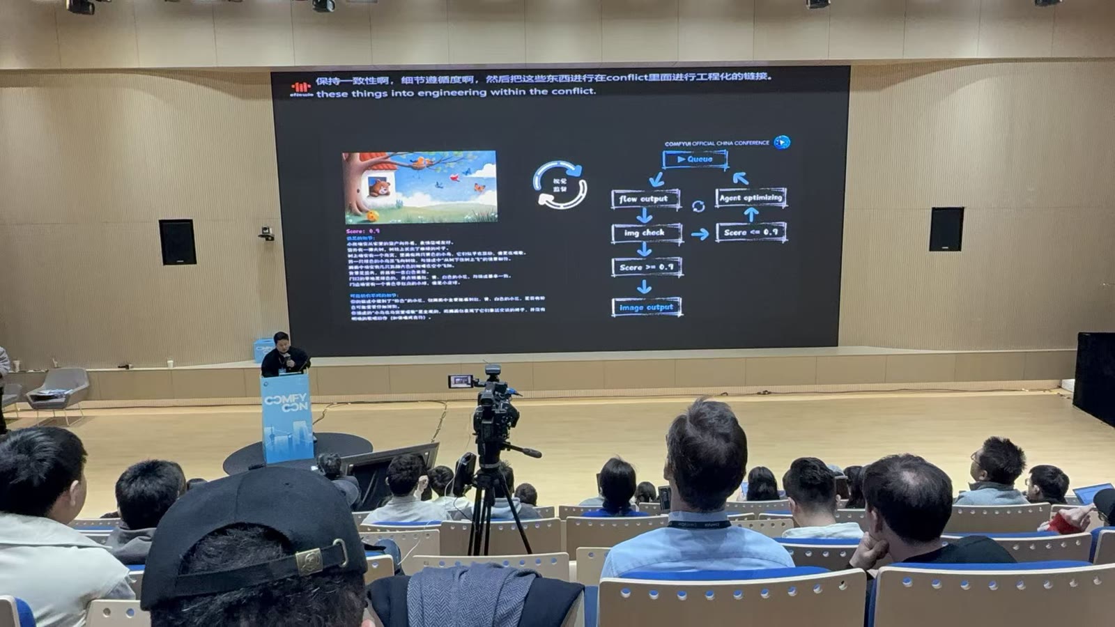 郭佑萌在 ComfyCon 分享行业应用配图 2